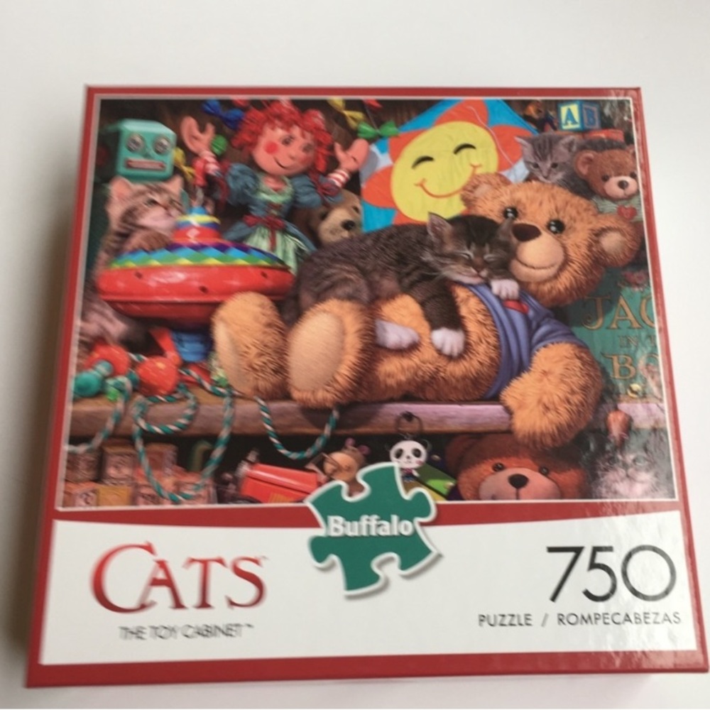 Buffalo Cats 750-Piece Jigsaw Puzzle - Multicolor